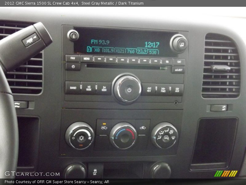 Controls of 2012 Sierra 1500 SL Crew Cab 4x4