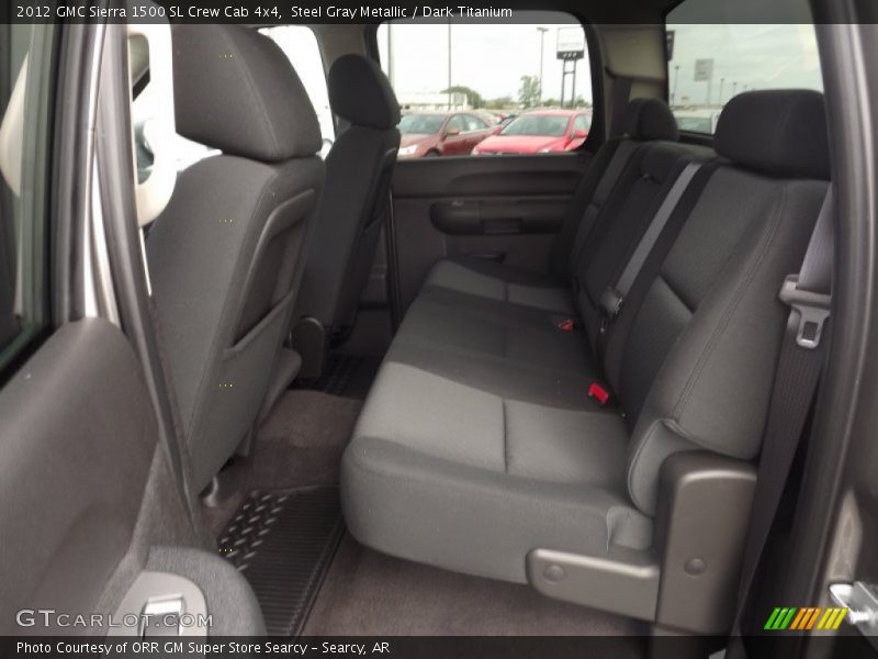 Rear Seat of 2012 Sierra 1500 SL Crew Cab 4x4