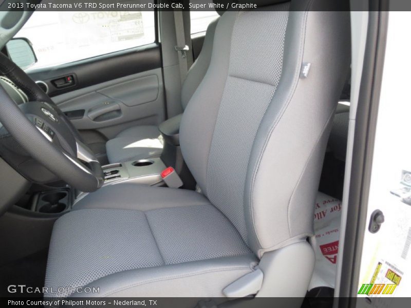 Super White / Graphite 2013 Toyota Tacoma V6 TRD Sport Prerunner Double Cab