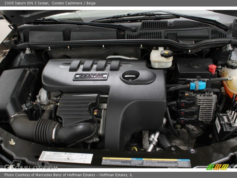  2006 ION 3 Sedan Engine - 2.4 Liter DOHC 16-Valve Ecotec 4 Cylinder