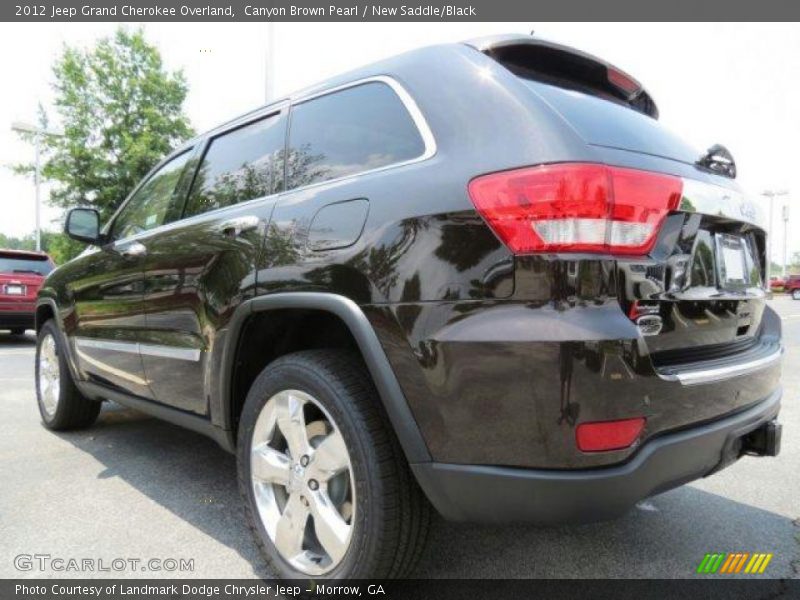 Canyon Brown Pearl / New Saddle/Black 2012 Jeep Grand Cherokee Overland