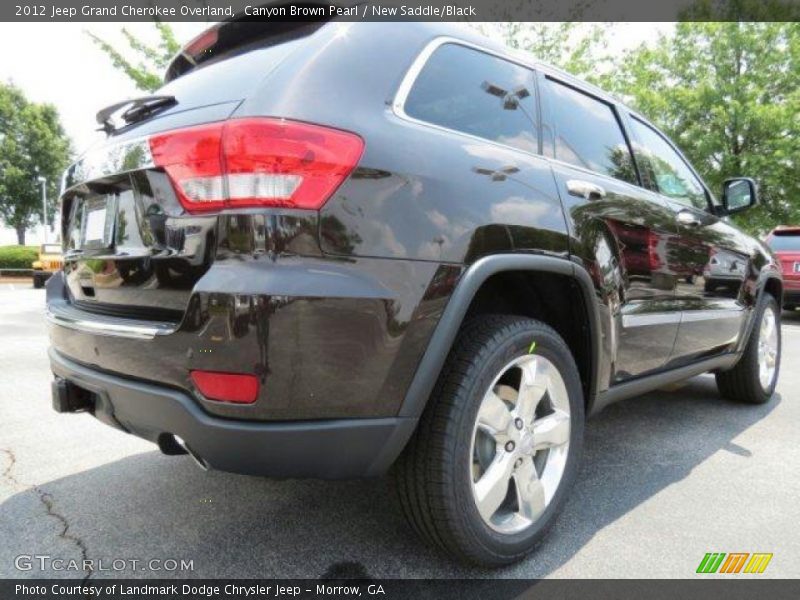 Canyon Brown Pearl / New Saddle/Black 2012 Jeep Grand Cherokee Overland