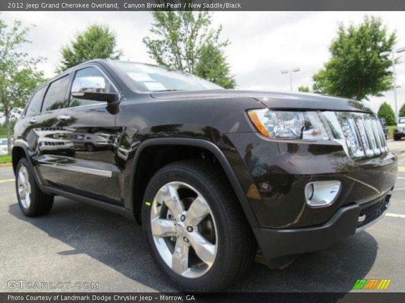 Canyon Brown Pearl / New Saddle/Black 2012 Jeep Grand Cherokee Overland