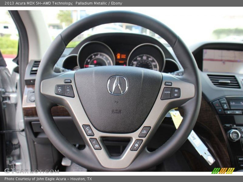 Palladium Metallic / Ebony 2013 Acura MDX SH-AWD Technology