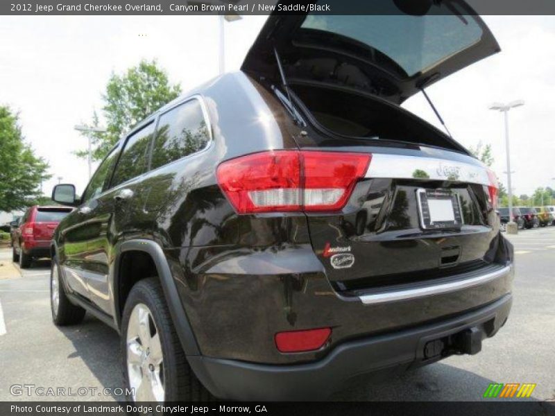 Canyon Brown Pearl / New Saddle/Black 2012 Jeep Grand Cherokee Overland