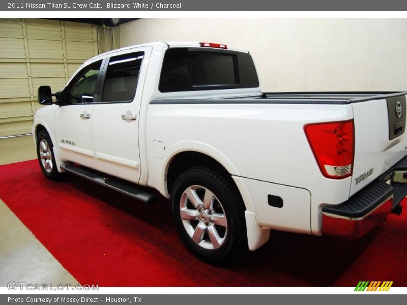 Blizzard White / Charcoal 2011 Nissan Titan SL Crew Cab