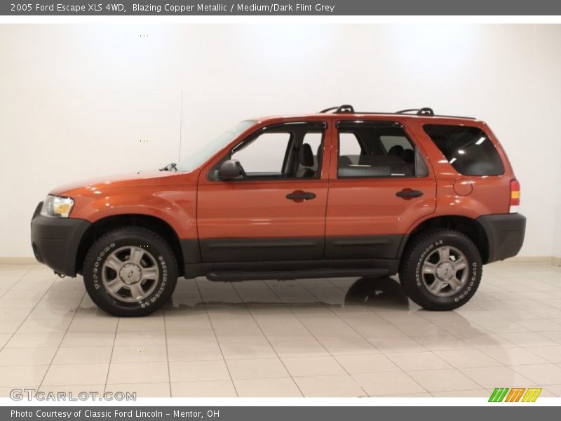 Blazing Copper Metallic / Medium/Dark Flint Grey 2005 Ford Escape XLS 4WD