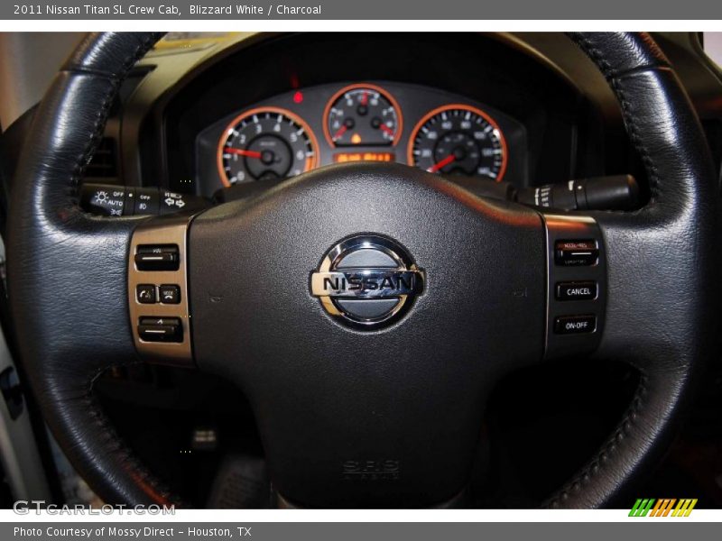 Blizzard White / Charcoal 2011 Nissan Titan SL Crew Cab