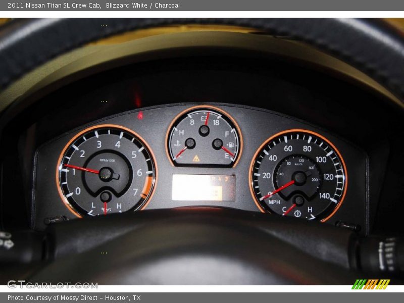 Blizzard White / Charcoal 2011 Nissan Titan SL Crew Cab