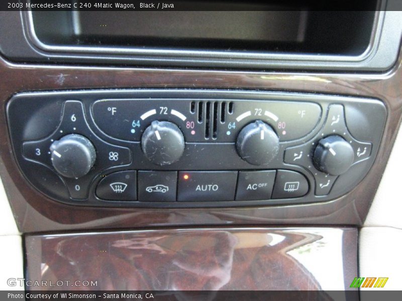 Controls of 2003 C 240 4Matic Wagon