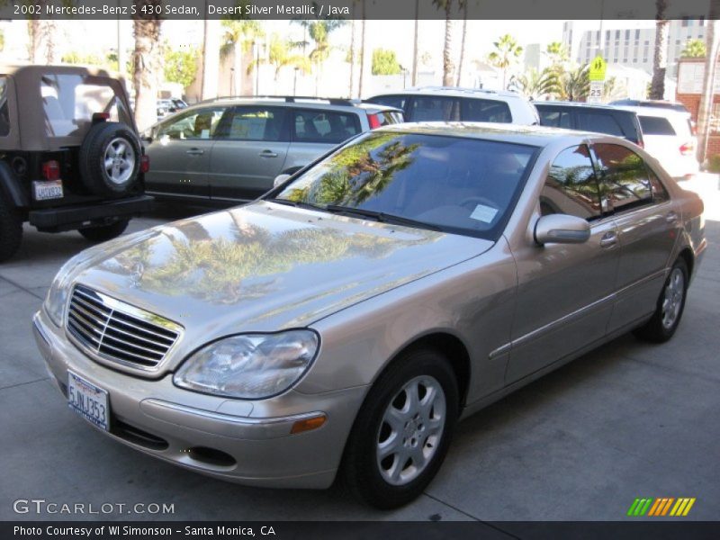 Desert Silver Metallic / Java 2002 Mercedes-Benz S 430 Sedan