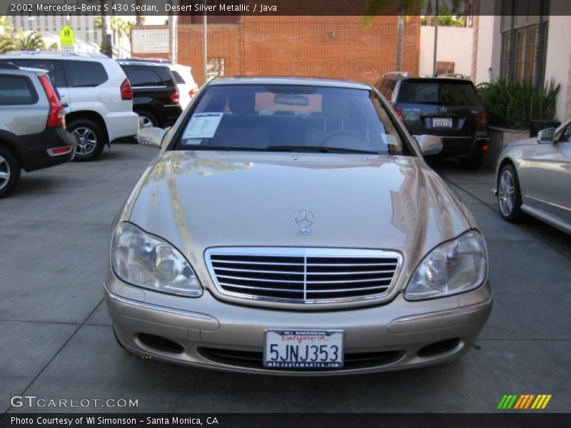 Desert Silver Metallic / Java 2002 Mercedes-Benz S 430 Sedan