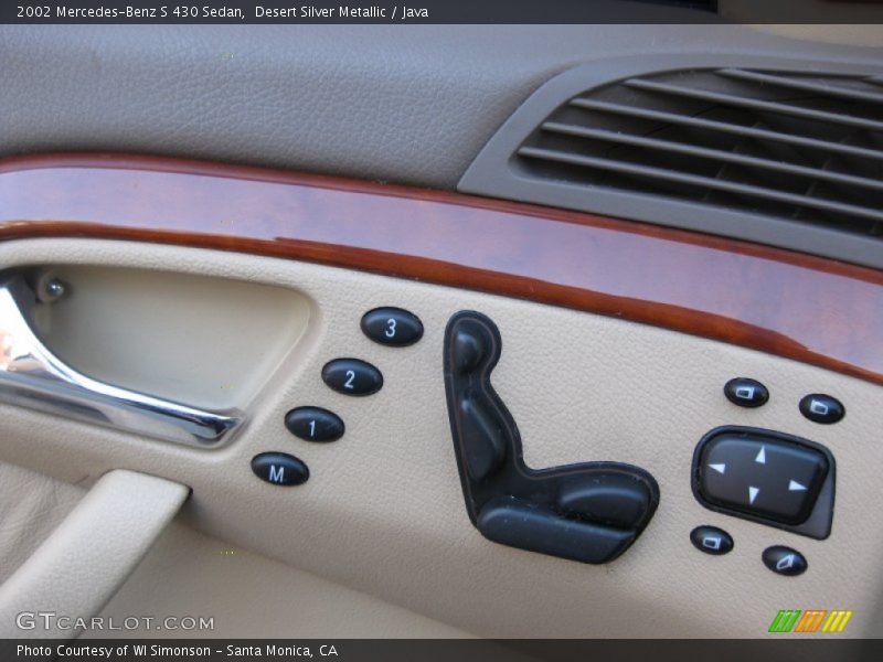 Desert Silver Metallic / Java 2002 Mercedes-Benz S 430 Sedan