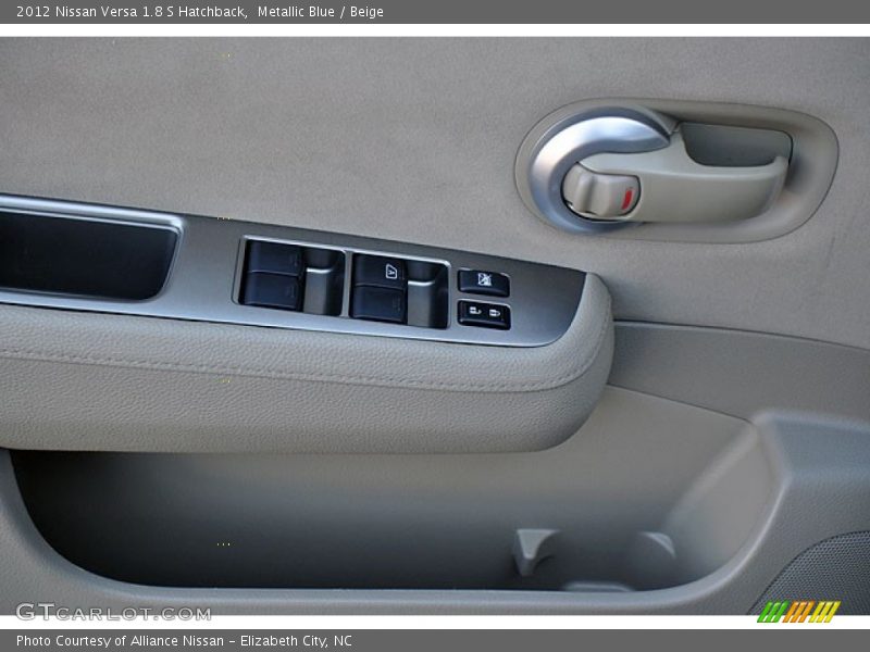 Metallic Blue / Beige 2012 Nissan Versa 1.8 S Hatchback