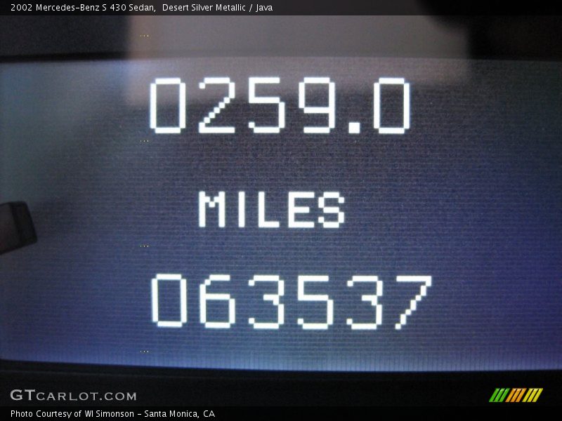 Desert Silver Metallic / Java 2002 Mercedes-Benz S 430 Sedan