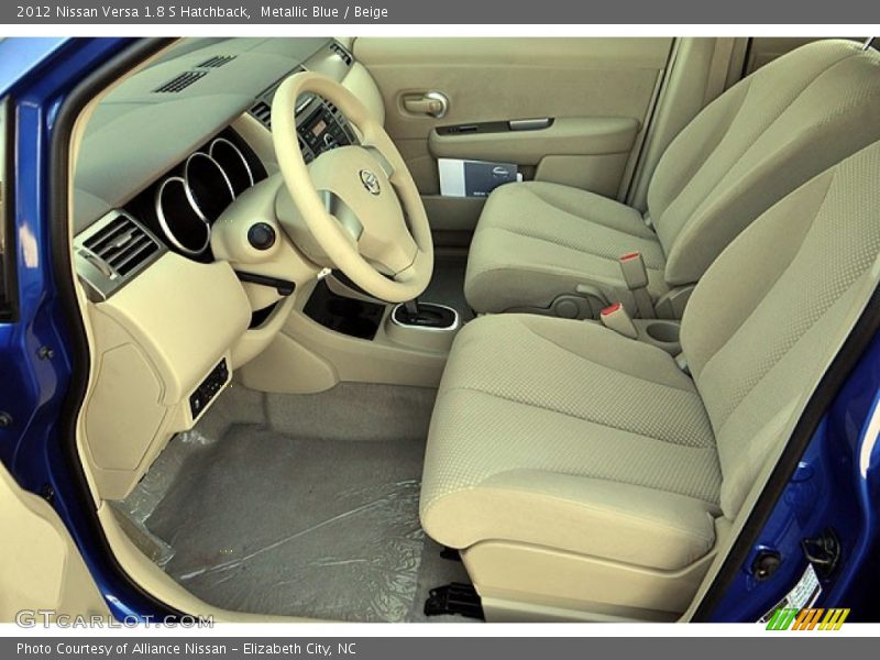 Metallic Blue / Beige 2012 Nissan Versa 1.8 S Hatchback