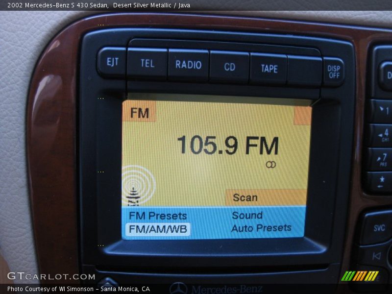 Desert Silver Metallic / Java 2002 Mercedes-Benz S 430 Sedan