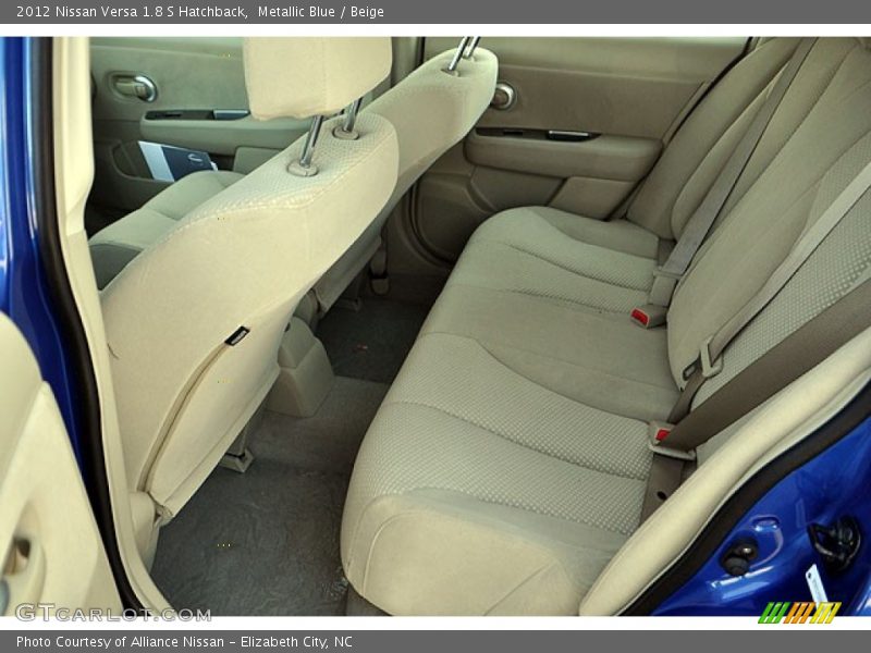 Metallic Blue / Beige 2012 Nissan Versa 1.8 S Hatchback