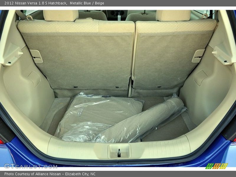 Metallic Blue / Beige 2012 Nissan Versa 1.8 S Hatchback