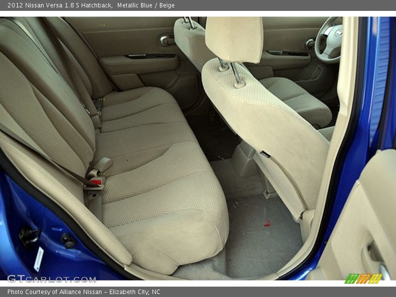 Metallic Blue / Beige 2012 Nissan Versa 1.8 S Hatchback