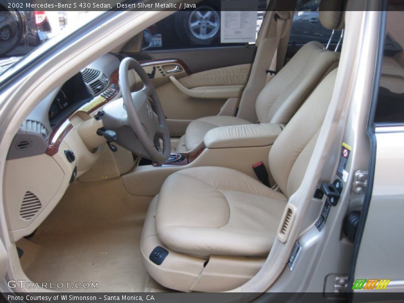 Desert Silver Metallic / Java 2002 Mercedes-Benz S 430 Sedan