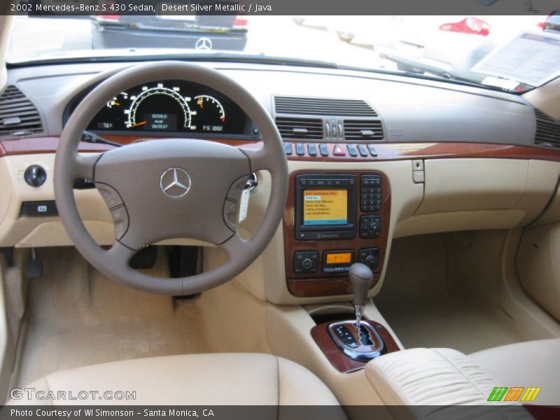Desert Silver Metallic / Java 2002 Mercedes-Benz S 430 Sedan