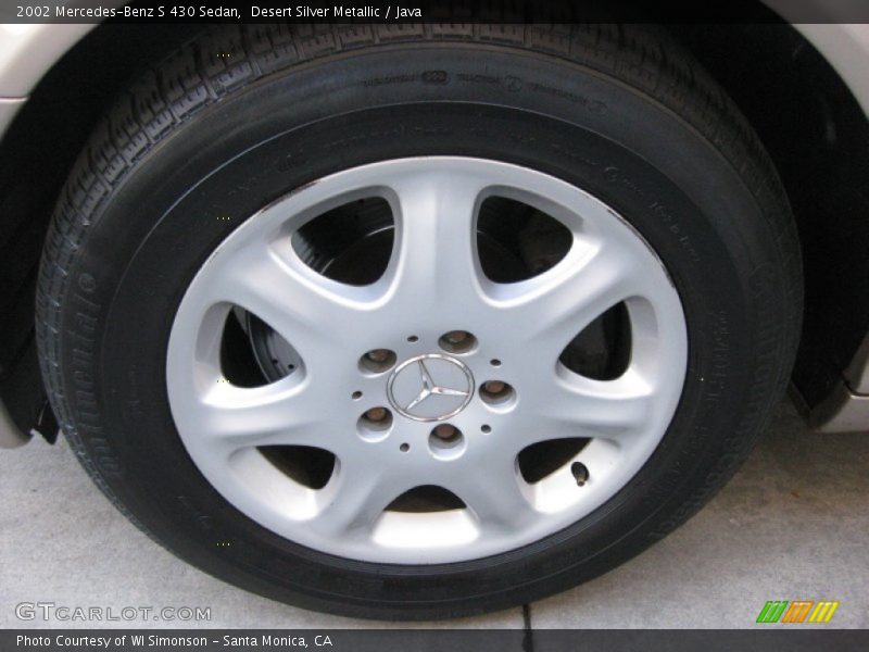 Desert Silver Metallic / Java 2002 Mercedes-Benz S 430 Sedan