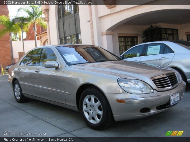 Desert Silver Metallic / Java 2002 Mercedes-Benz S 430 Sedan