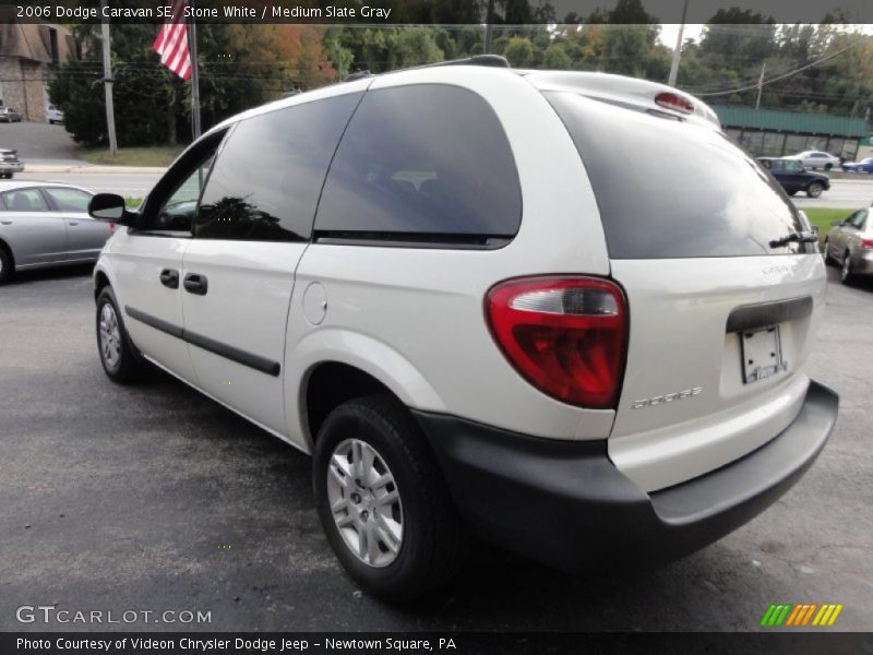 Stone White / Medium Slate Gray 2006 Dodge Caravan SE