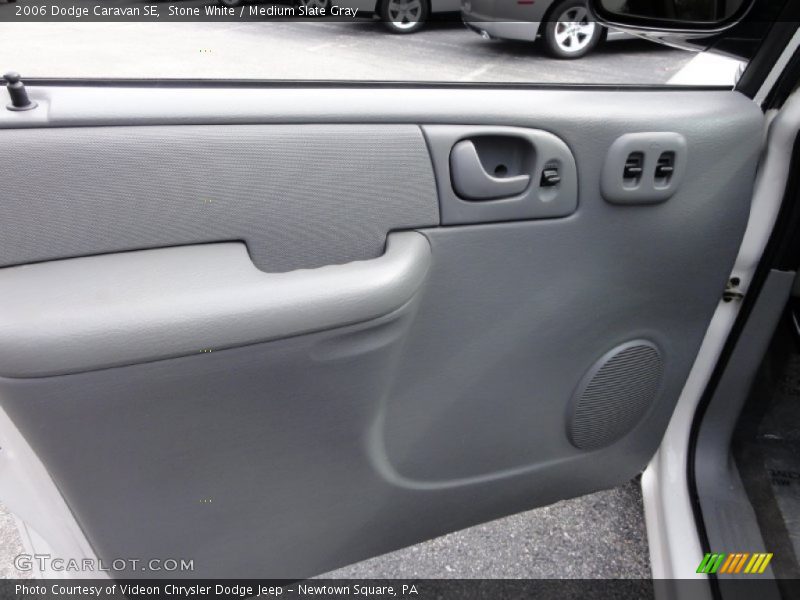 Stone White / Medium Slate Gray 2006 Dodge Caravan SE