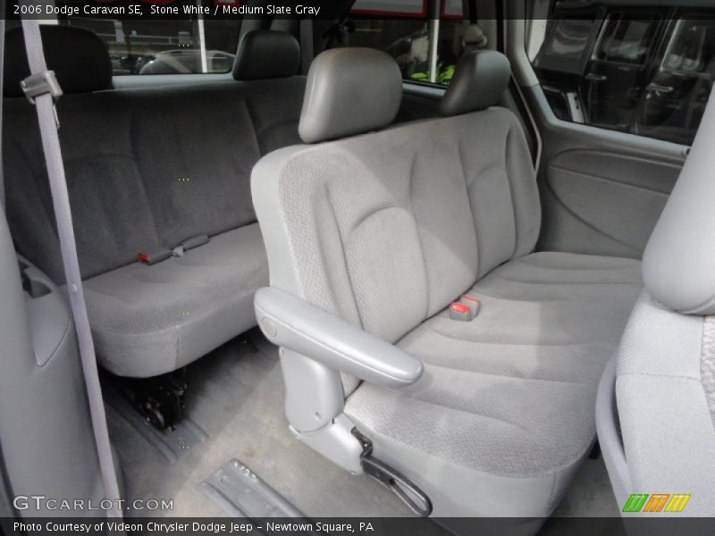 Stone White / Medium Slate Gray 2006 Dodge Caravan SE