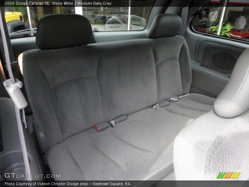 Stone White / Medium Slate Gray 2006 Dodge Caravan SE