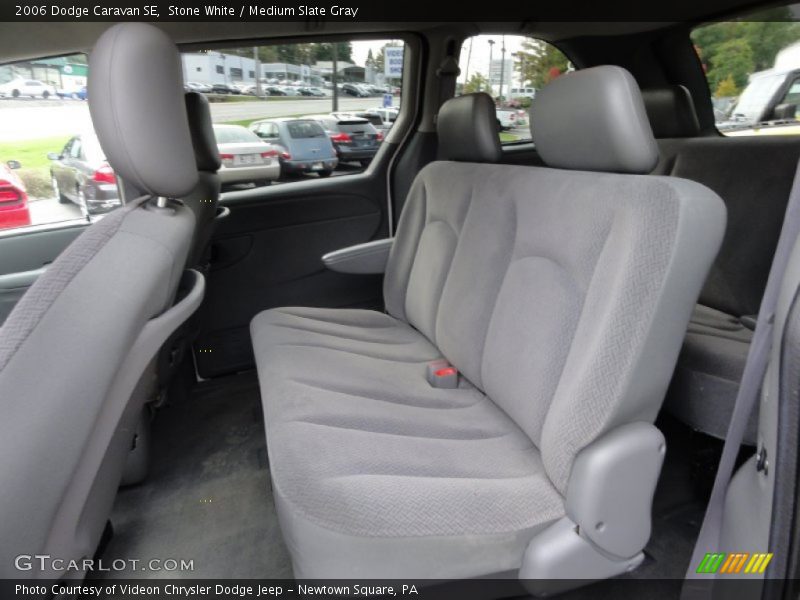 Stone White / Medium Slate Gray 2006 Dodge Caravan SE