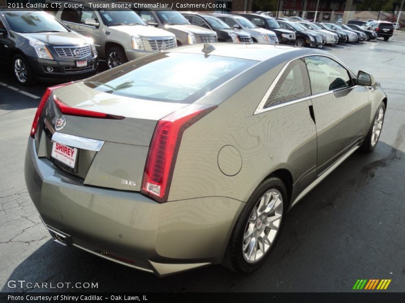 Tuscan Bronze ChromaFlair / Cashmere/Cocoa 2011 Cadillac CTS Coupe