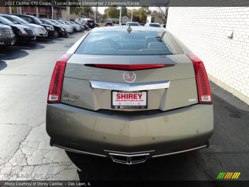 Tuscan Bronze ChromaFlair / Cashmere/Cocoa 2011 Cadillac CTS Coupe