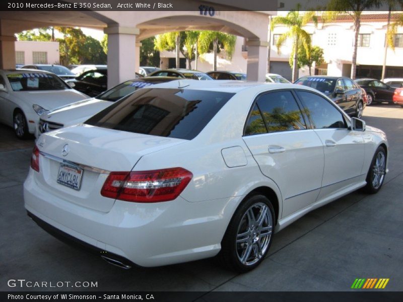 Arctic White / Black 2010 Mercedes-Benz E 350 Sedan
