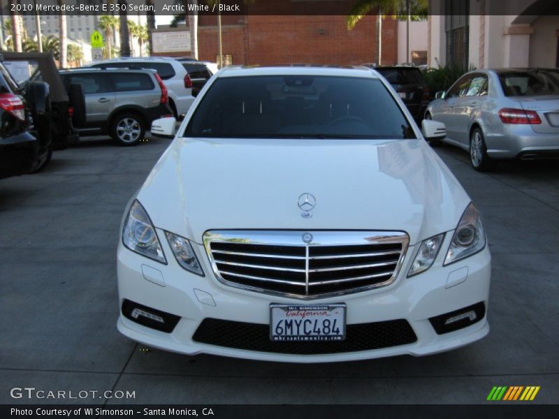 Arctic White / Black 2010 Mercedes-Benz E 350 Sedan