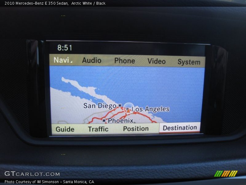 Arctic White / Black 2010 Mercedes-Benz E 350 Sedan