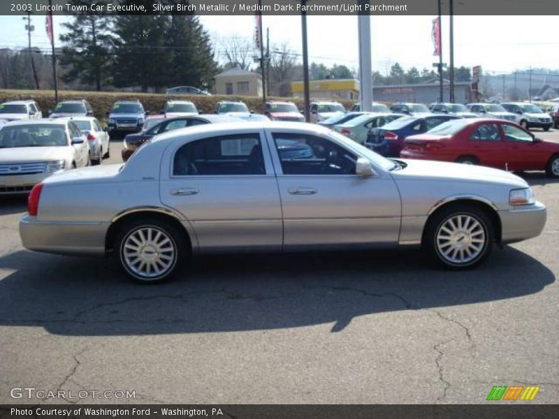 Silver Birch Metallic / Medium Dark Parchment/Light Parchment 2003 Lincoln Town Car Executive