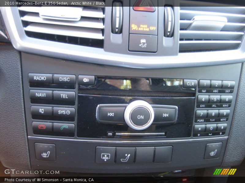 Arctic White / Black 2010 Mercedes-Benz E 350 Sedan