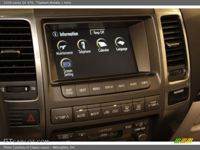 Titanium Metallic / Ivory 2009 Lexus GX 470