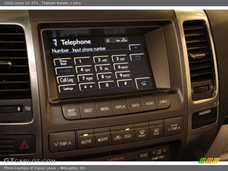 Titanium Metallic / Ivory 2009 Lexus GX 470