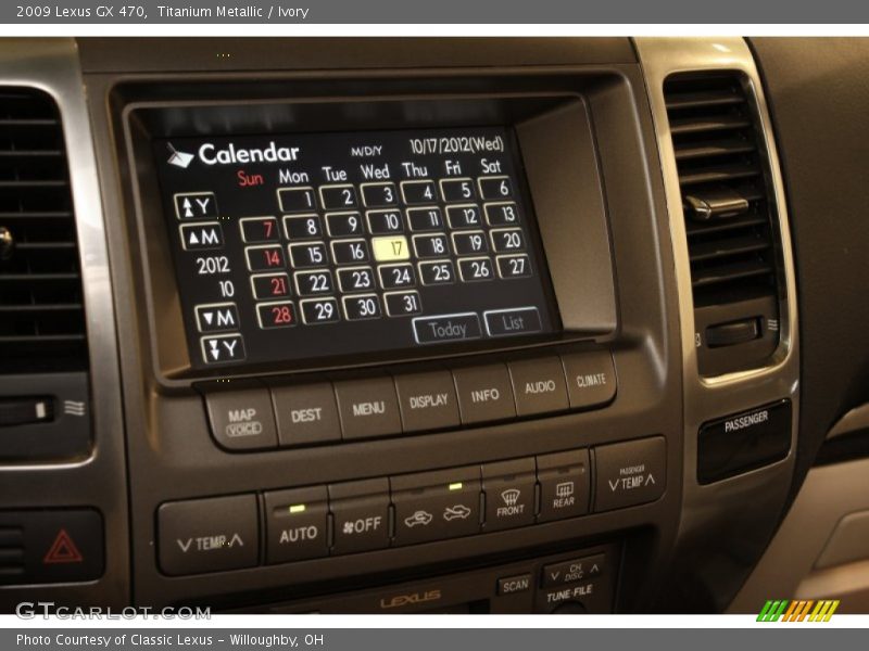 Titanium Metallic / Ivory 2009 Lexus GX 470
