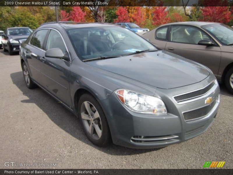 Dark Gray Metallic / Ebony 2009 Chevrolet Malibu LT Sedan