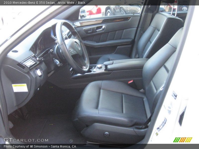Arctic White / Black 2010 Mercedes-Benz E 350 Sedan