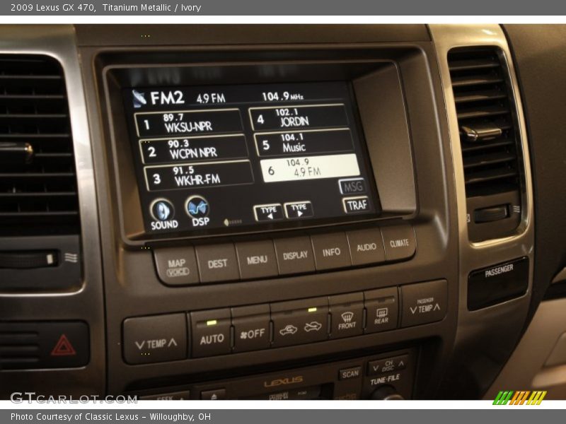 Titanium Metallic / Ivory 2009 Lexus GX 470