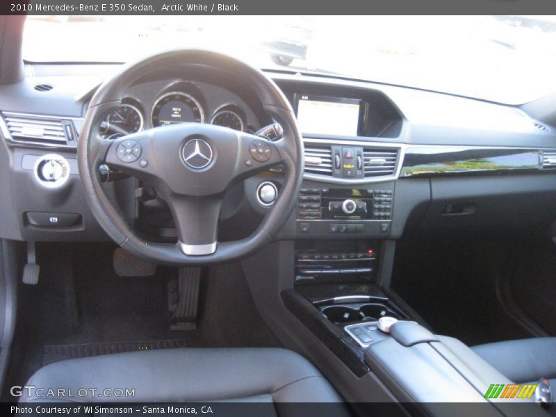 Arctic White / Black 2010 Mercedes-Benz E 350 Sedan