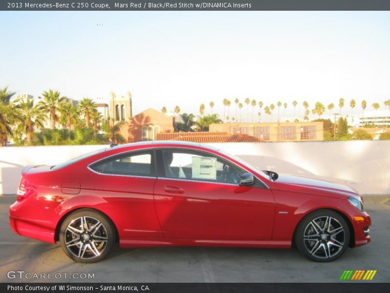 Mars Red / Black/Red Stitch w/DINAMICA Inserts 2013 Mercedes-Benz C 250 Coupe