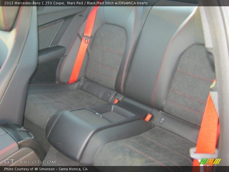 Mars Red / Black/Red Stitch w/DINAMICA Inserts 2013 Mercedes-Benz C 250 Coupe