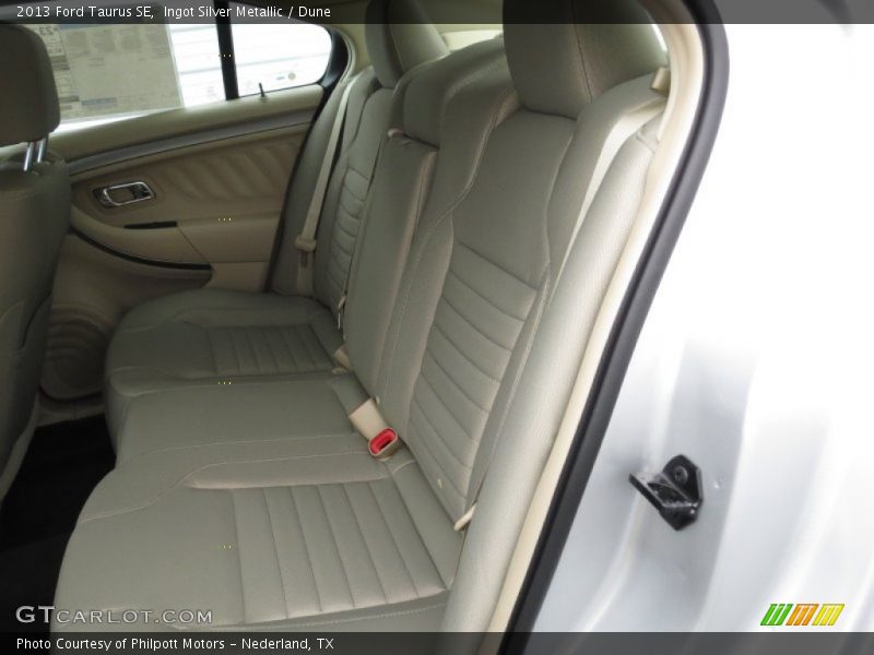 Rear Seat of 2013 Taurus SE